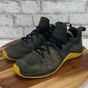 Nike Metcon Flyknit 3 Sequoia AQ8022-300 Mens 10.5 Bright Citron Shoes (Read)